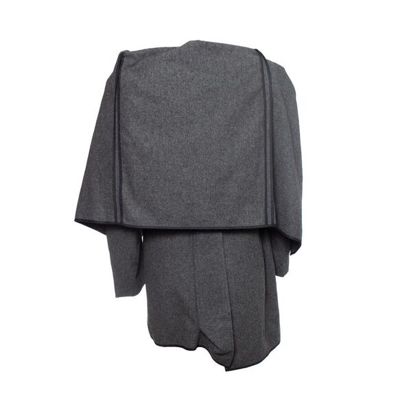 Comme des Garçons gray wool asymmetric coat